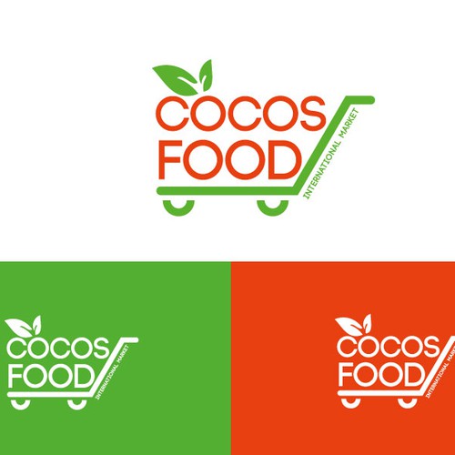 Create a winning logo for COCOS FOOD International grocery market