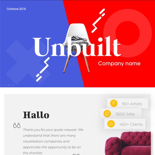 unbuilt furniture web design