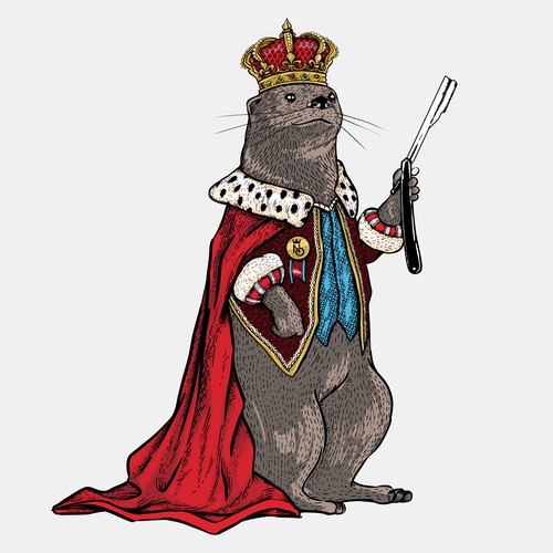 otter character illustration
