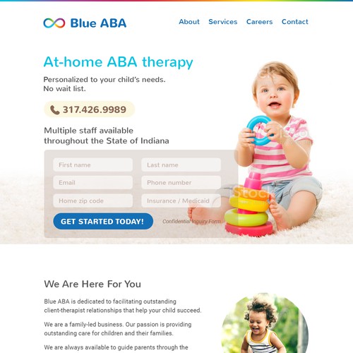 Website design for a therapy practice