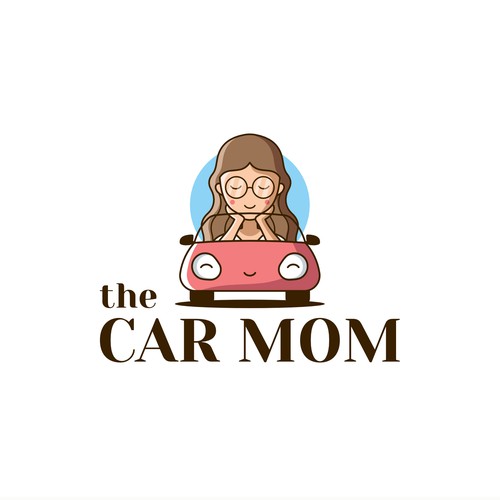 Calm and fun logo for car saleswoman