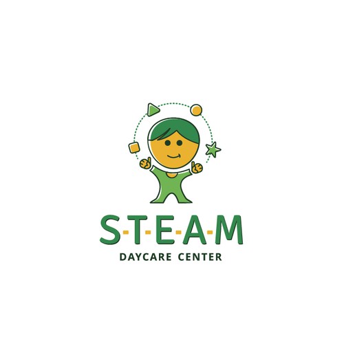 Logo for STEAM (Science, Technology, Engineering, Art, and Mathematics) International Daycare and Early Childhood Development Center.