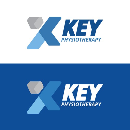 key physiotherapy need logo only, logo and name, and bussiness cards