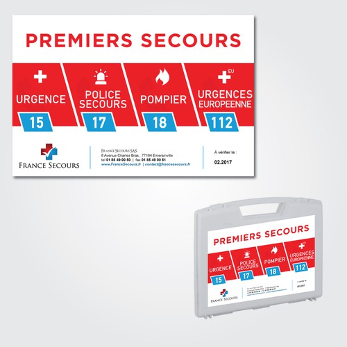 Etiquette pour le premiers secours