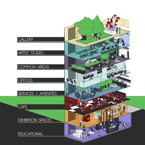 Building cross-section