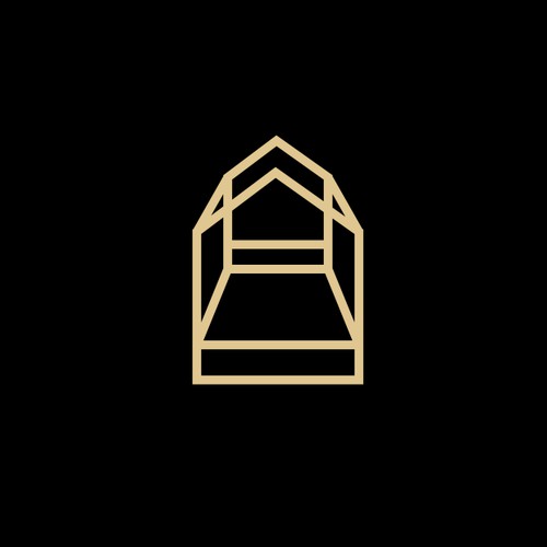 house with bed logo