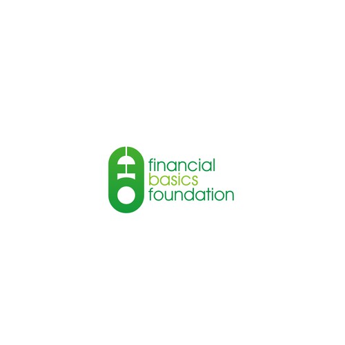 Initials logo for financial basics foundation