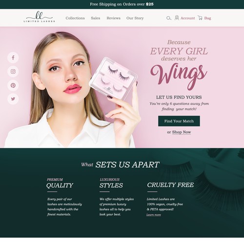 Limited Lashes Website