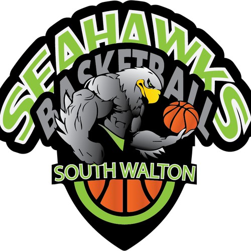 Create the next illustration or graphics for Sout Walton Seahawks Basketball