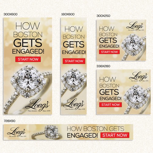 Engagement Ring Ads For Boston Jeweler