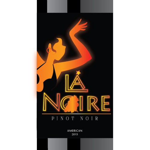 Neon Wine Label