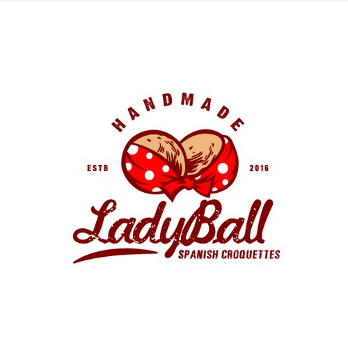 Logo Concept for LadyBalls Spanish Croquettes