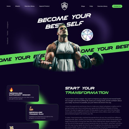 Redesign Website of Fitness Pro