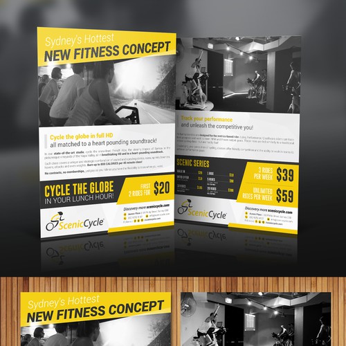 Create a flyer for Sydney's Hottest New Fitness Concept!