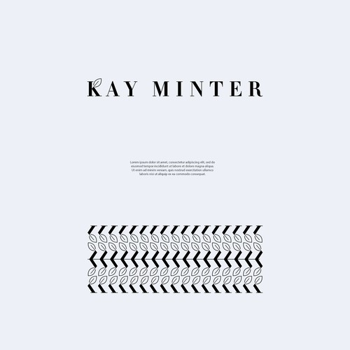 Luxurious logo design for fashion. Text is editable, K remains as is.