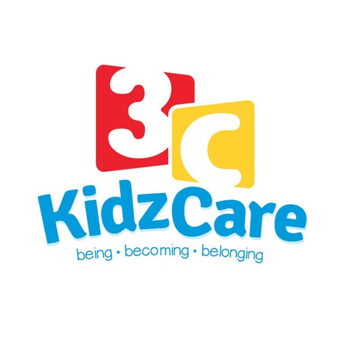 Create a modern yet bright, happy and fun logo for 3C Kidz Care