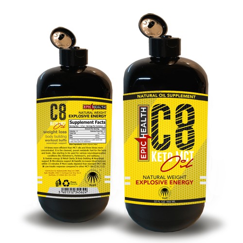 Concept Label: Natural Oil Supplement