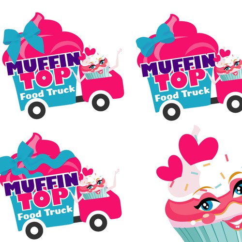 Create a yummy design for Muffin Top Food Truck!