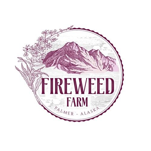 Feminine yet edgy logo for a marijuana cultivation