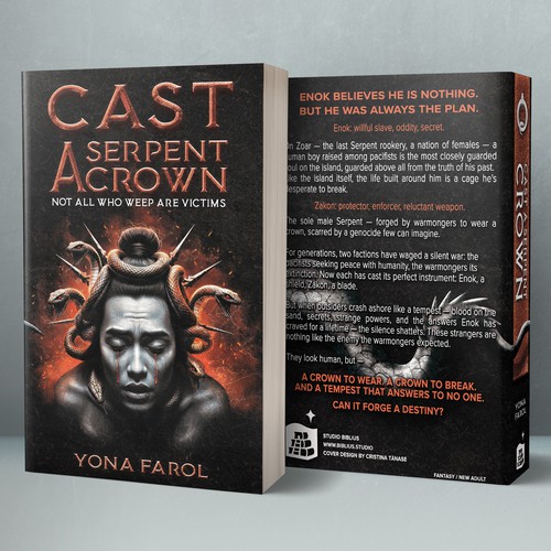 Cast A Serpent Crown- Book Cover Design