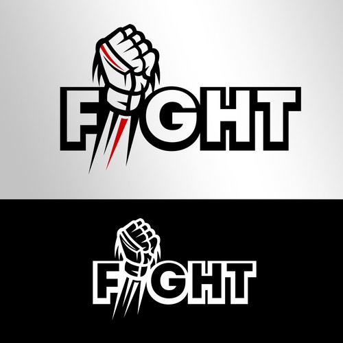 "Fight" logo for MMA (Mixed Martial Arts