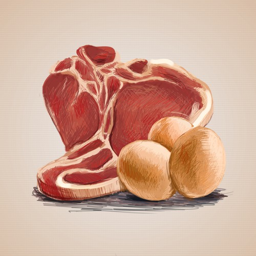 Illustrations for Paleo Diet