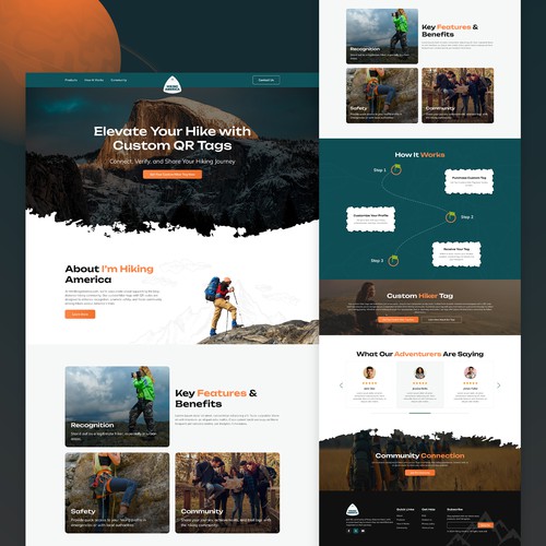 Hiking/Adventure Landing Page