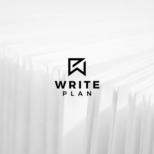 Monogram logo design for Write Plan.