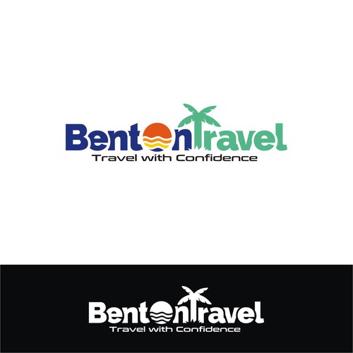 Bold colorful logo for Travel and Hotels