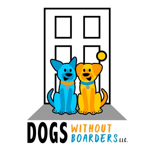 Concept Logo for Dogs Without Boarders LLC.