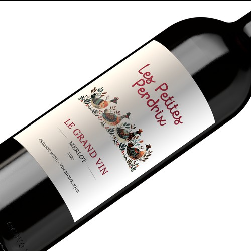 Wine label design