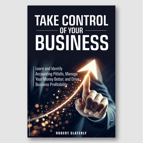 Business Growth Cover – Illuminated Arrow & Financial Clarity