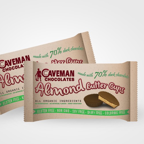 Create new product packaging for Almond Butter Cups