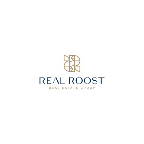 Minimalist abstract logo concept for real estate group