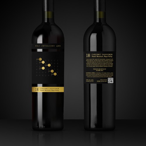 Wine label design 