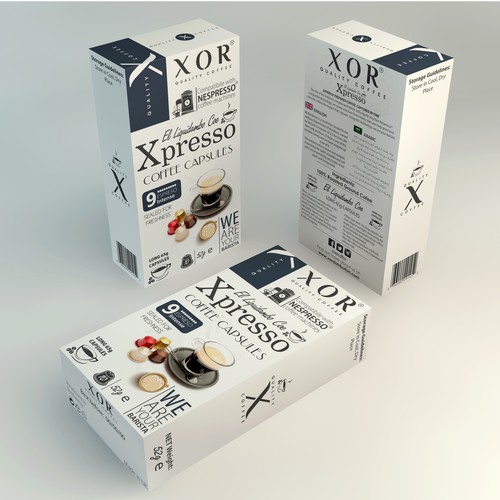 Luxurious Coffee Capsule Box.