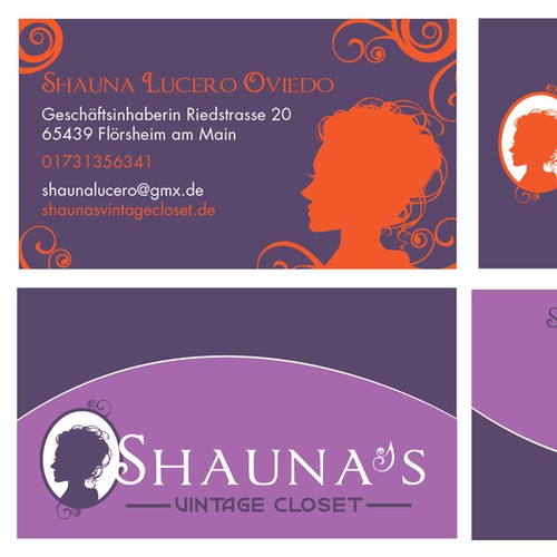 New logo and business card wanted for Shauna's Vintage Closet