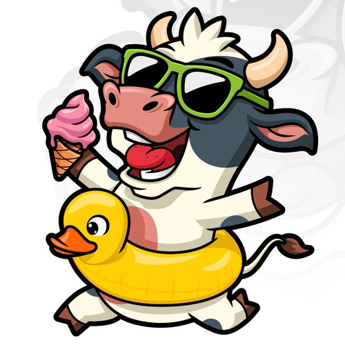 Mascot for The Barn Ice Cream