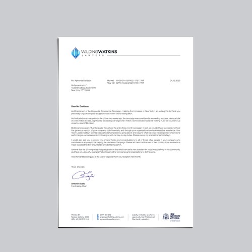 Simple and clean letterhead