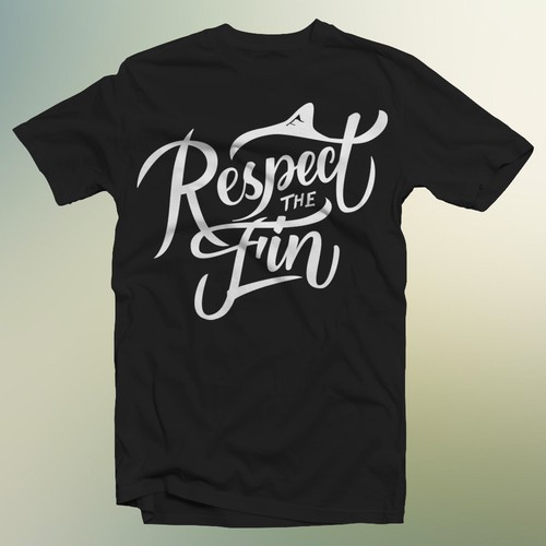 Respect the fin t shirt design for Respect The fin shark 