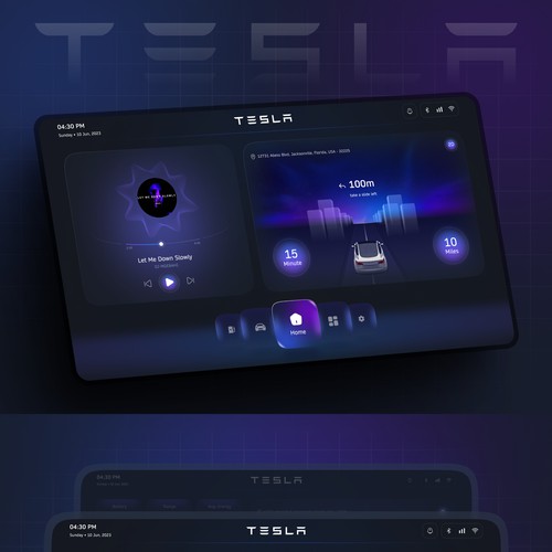  Tesla UI Refined: Modern Aesthetics and Intuitive Flow