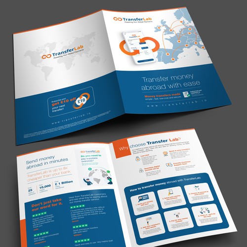 Design modern brochure for a fintech company to appeal to SME's