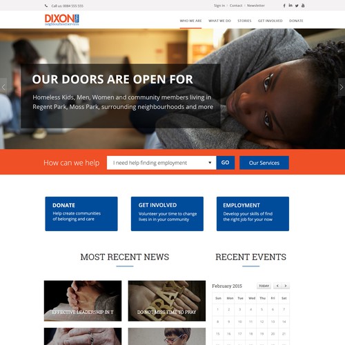 Non Profit Website Design for Community Organization