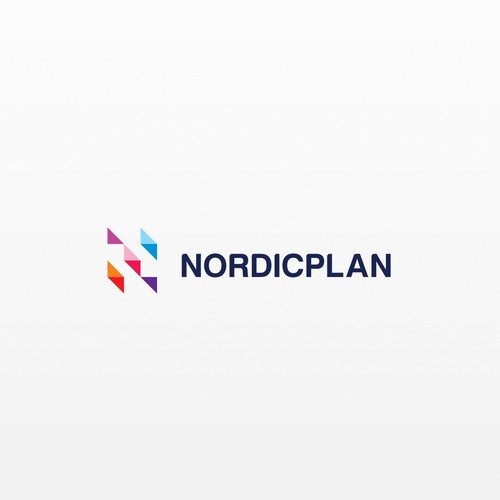 simple, strict logo for nordicplan 