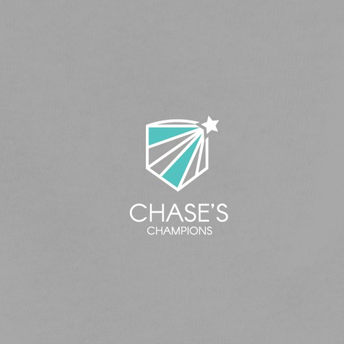Shooting star inspired champion logo for a non-profit, type 1 diabetes fundraiser