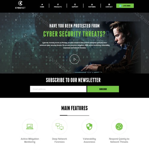 Security and Hacking Website Design