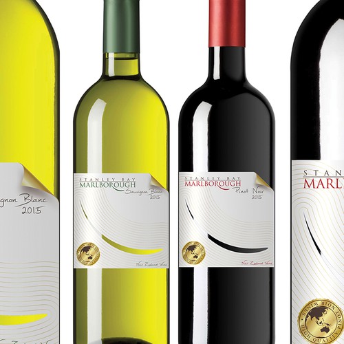 Design a Marlborough Sauvignon Blanc WINE label.