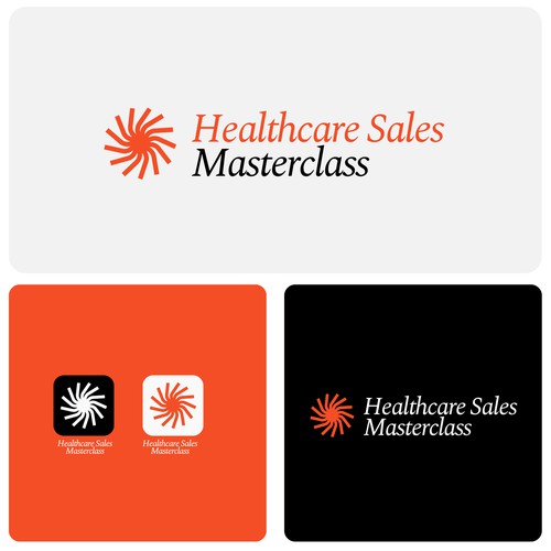 healthcare sales masterclass logo design