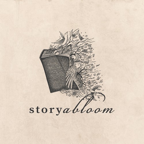 Storyabloom logo design