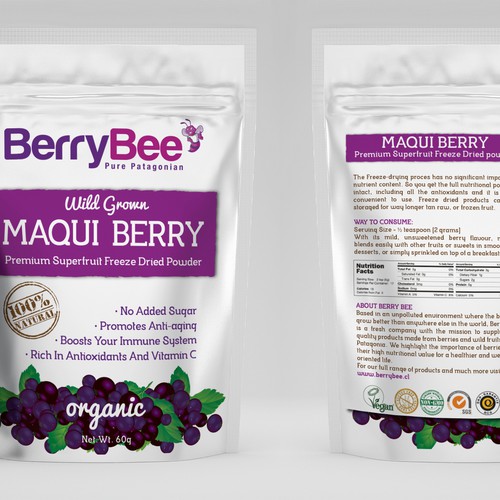 Label for a brand of wellness products